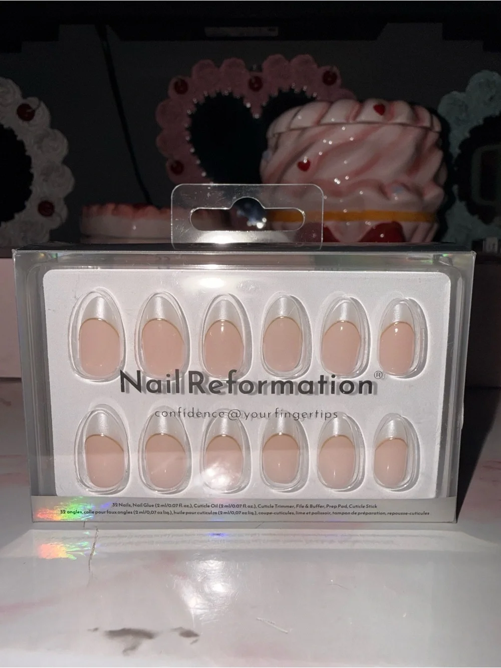 NailReformation Nude Press-On Nails — Natural Pink Almond Set
